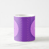 Modern Geometric Sunburst - Amethyst Lila Kaffeetasse (Mittel)