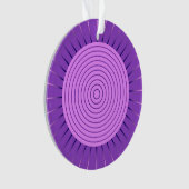 Modern Geometric Sunburst - Amethyst Lila Ornament (Vorderseite)