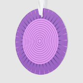Modern Geometric Sunburst - Amethyst Lila Ornament (Vorderseite)