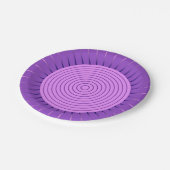 Modern Geometric Sunburst - Amethyst Lila Pappteller (Schrägansicht)