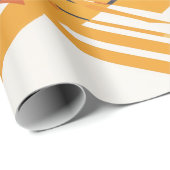 Modern Geometric Tulip Line Art Pattern (2) Geschenkpapier (Rolleneckpunkt)