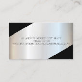 Modern Geometric Vintage Scissors Visitenkarte (Rückseite)