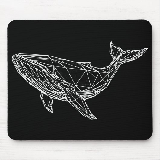 Modern Geometric Whale Mousepad (Vorne)
