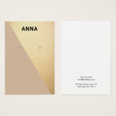 Modern Geometrische Ohrring-Anzeigetafel (Vorne & Hinten)