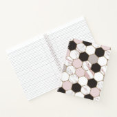 Modern geometrisches Marble Hexagon-Muster Notizblock (Innenseite)