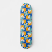 Modern Geometry Skateboard - Grüne Quadrate (Vorne)