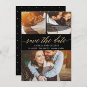 Modern gestaltbare, farbige Save the Date-Karte fü Dankeskarte (Vorne/Hinten)