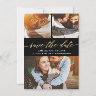 Modern gestaltbare, farbige Save the Date-Karte fü Dankeskarte