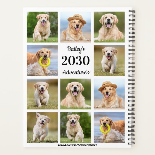 Modern gestalten Sie Ihr eigenes Heimtier-Hundejah Planer (Rückseite)