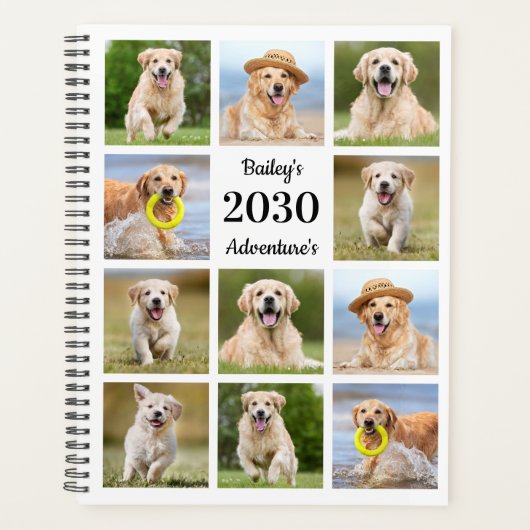 Modern gestalten Sie Ihr eigenes Heimtier-Hundejah Planer (Vorderseite)