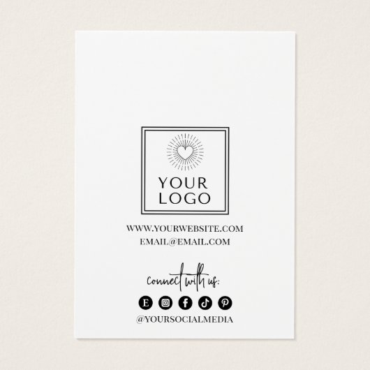 Modern gestaltete Anzeigetafeln für das weiße Ohrr (Rückseite)