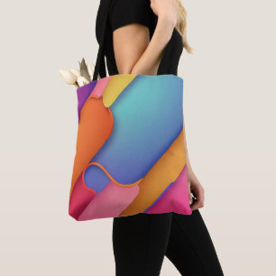 Modern gestaltete Falten von Pastellfarben Tasche