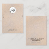 Modern gestaltete Logo-Necklace-Armband-Display-Ka Visitenkarte (Vorne/Hinten)