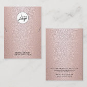 Modern gestaltete Logokarte für Armbänder Visitenkarte (Vorne/Hinten)