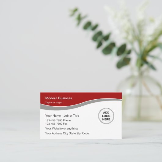 Modern gestaltete Visitenkarten Visitenkarte (Stehend Vorderseite)