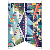 modern gestalteter Veranstaltungsort-mit-bunting-B Wimpelkette (Erste Fahne)