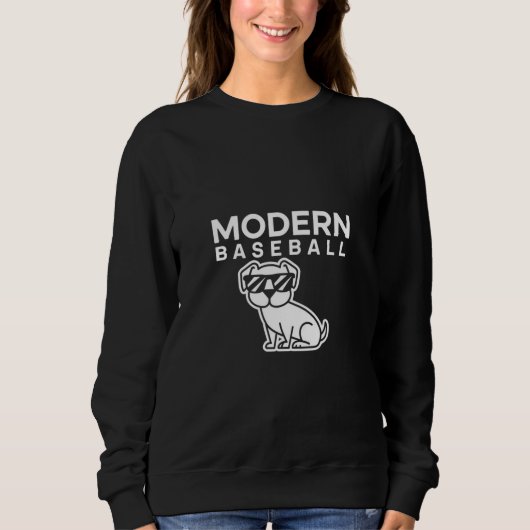 Modern gestaltetes Baseball-Logo Sweatshirt (Vorderseite)