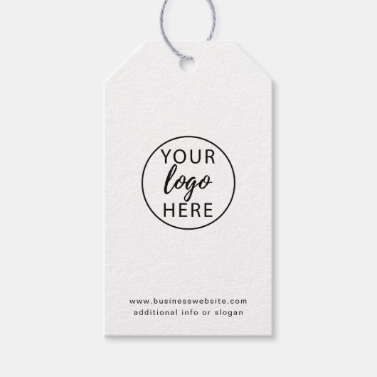 Modern gestaltetes Business-Logo mit einfacher, be Geschenkanhänger (Vorderseite)