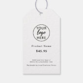 Modern gestaltetes Business-Logo mit einfacher, be Geschenkanhänger (Rückseite)