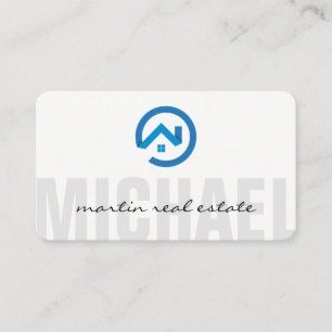 Modern gestaltetes Immobilien-Logo Hausrenovieru Visitenkarte