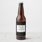 Modern gestaltetes Logo für die Firma Black Gold F Bierflaschenetikett (Vorderseite)