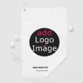 Modern gestaltetes Logo mit individuellem Design i Golfhandtuch (Insitu)