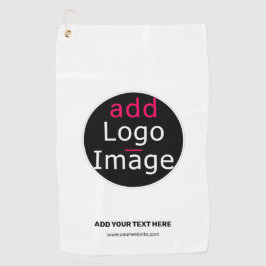 Modern gestaltetes Logo mit individuellem Design i Golfhandtuch