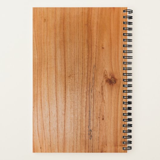 Modern gestaltetes Wood Veneer Print Logo Notizblock (Rückseite)