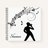Modern Gestochen Dancer Personal Notizblock (Vorderseite)