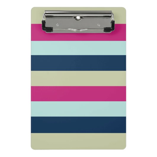 modern gestreift mini klemmbrett (Vorderseite)