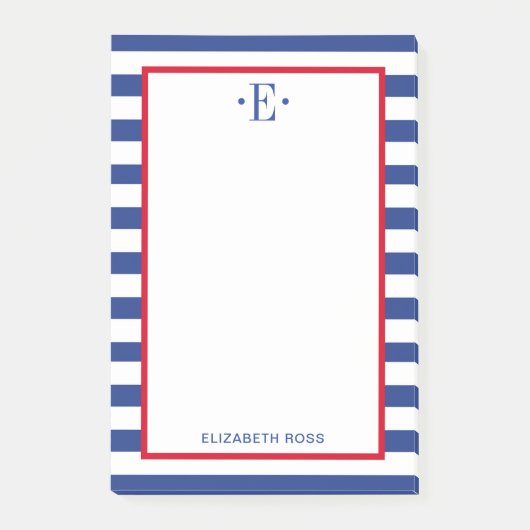 modern gestreift post-it klebezettel (Vorderseite)