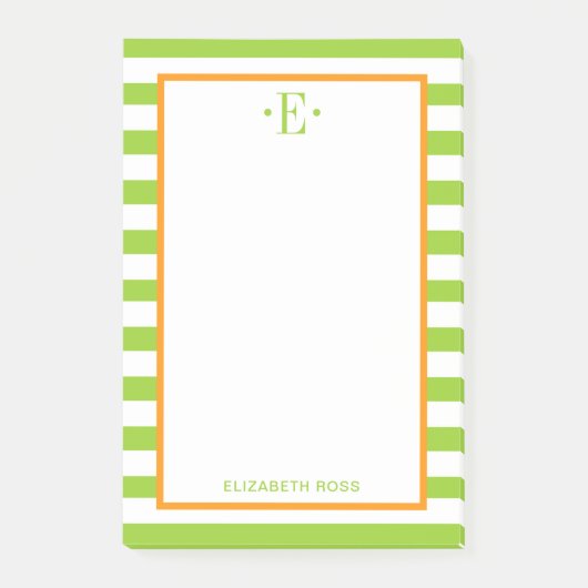 modern gestreift post-it klebezettel (Vorderseite)