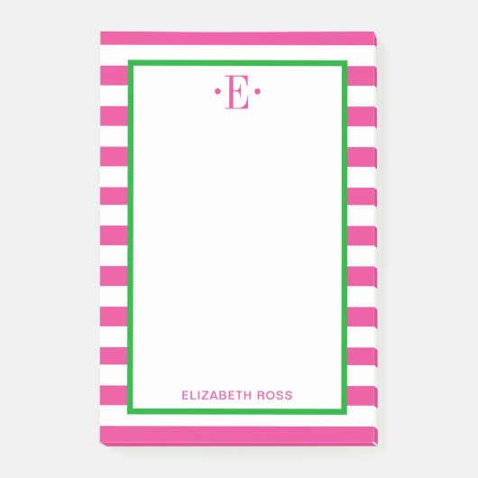 modern gestreift post-it klebezettel (Vorderseite)