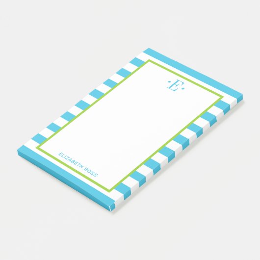 modern gestreift post-it klebezettel (angewinkelt)