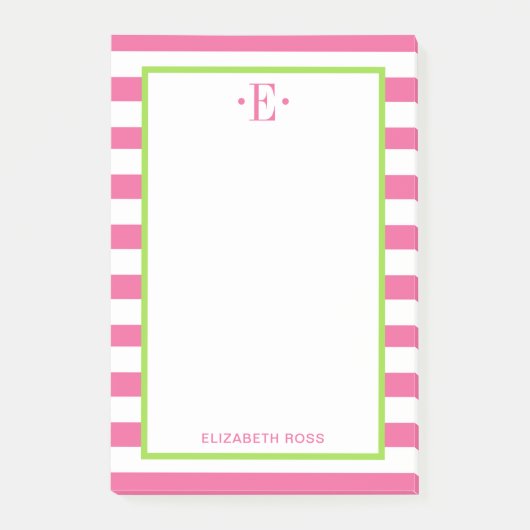 modern gestreift post-it klebezettel (Vorderseite)