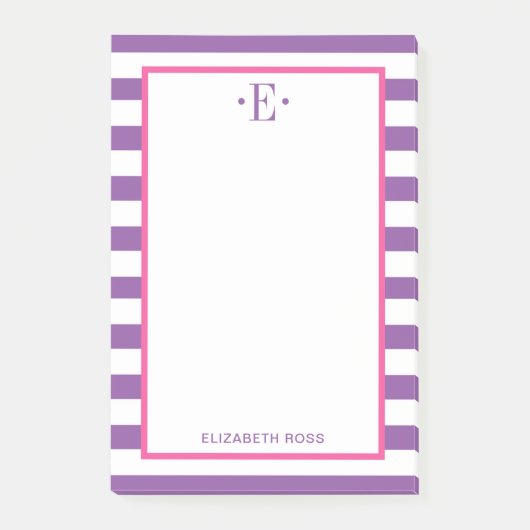 modern gestreift post-it klebezettel (Vorderseite)