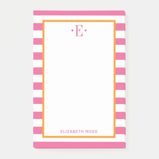 modern gestreift post-it klebezettel (Vorderseite)