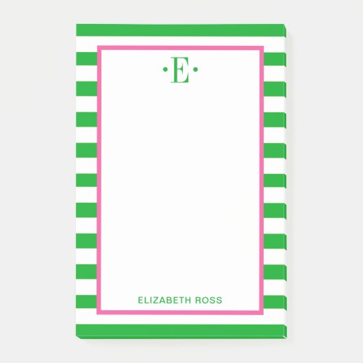 modern gestreift post-it klebezettel (Vorderseite)