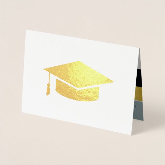 modern, gestreift und elegant graduiert . grad gol folienkarte (Vorderseite)