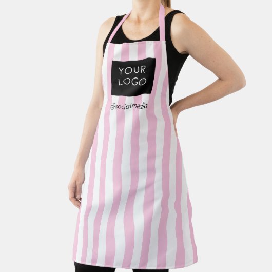 Modern gestreiftes Logo für das benutzerdefinierte Schürze (InSitu)
