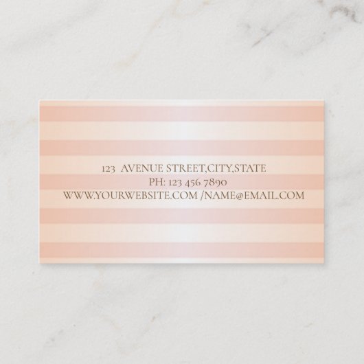 Modern gestylt,Gold Visitenkarte (Rückseite)