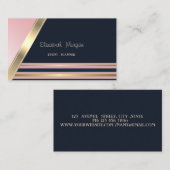 Modern gestylt,Gold Visitenkarte (Vorne/Hinten)