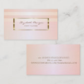 Modern gestylter, goldfarbener Rahmen Visitenkarte (Vorne/Hinten)