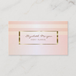 Modern gestylter, goldfarbener Rahmen Visitenkarte