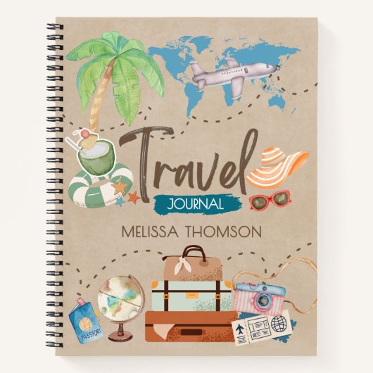 Modern Get Away Travel Adventure Explorer Notizblock (Vorderseite)