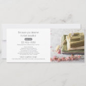 Modern Gift Certificate Custom Photos Logo Card (Rückseite)