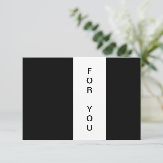 Modern Gift Certificate Flat Card (Stehend Vorderseite)