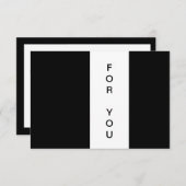 Modern Gift Certificate Flat Card (Vorne/Hinten)