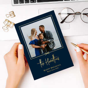 Modern Gift Foft Holiday Card Weihnachtskarte Folien Feiertagskarte