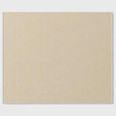 Modern Gingham - Beige Wrapping Paper Roll Geschenkpapier (Flach)